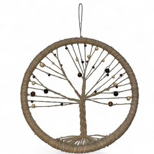 Large Natural Fiber Tree Of Life Dream Catcher